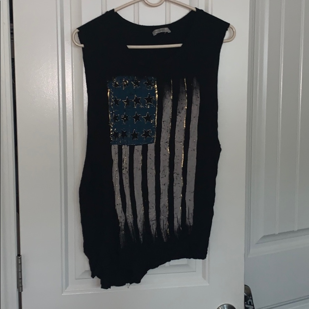 Black American Flag Shirt